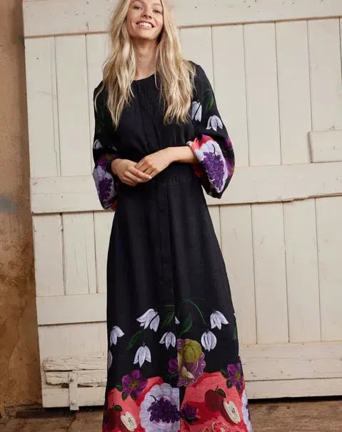 Binny  The Laden Table  Maxi Dress Print Size 14 photo 8