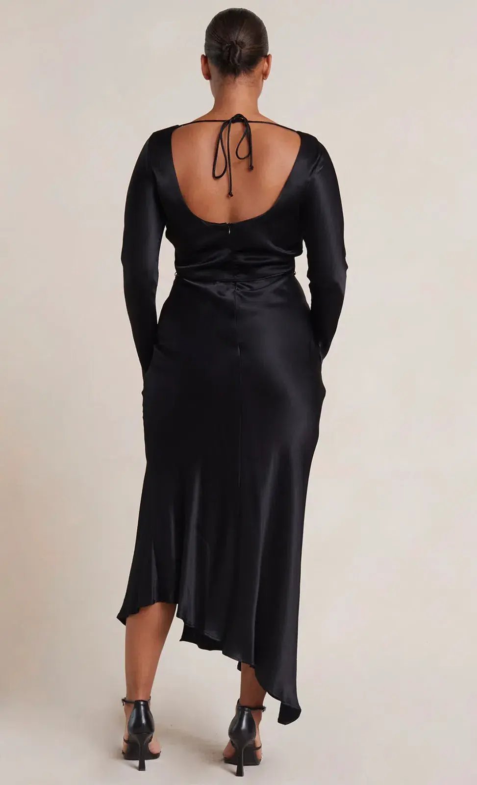 Bec & Bridge Moon Dance Long Sleeve Maxi Dress Black Size 18 photo 3