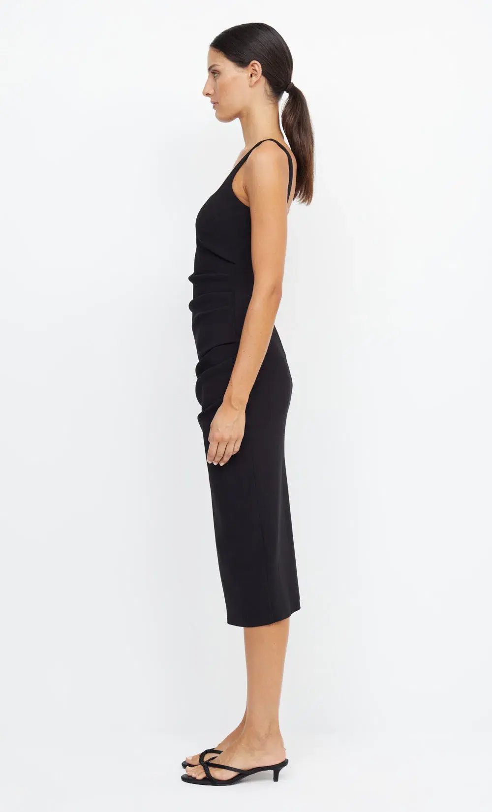 Bec and Bridge Be Mine Square Neck Midi Dress Black Size 14 photo 3