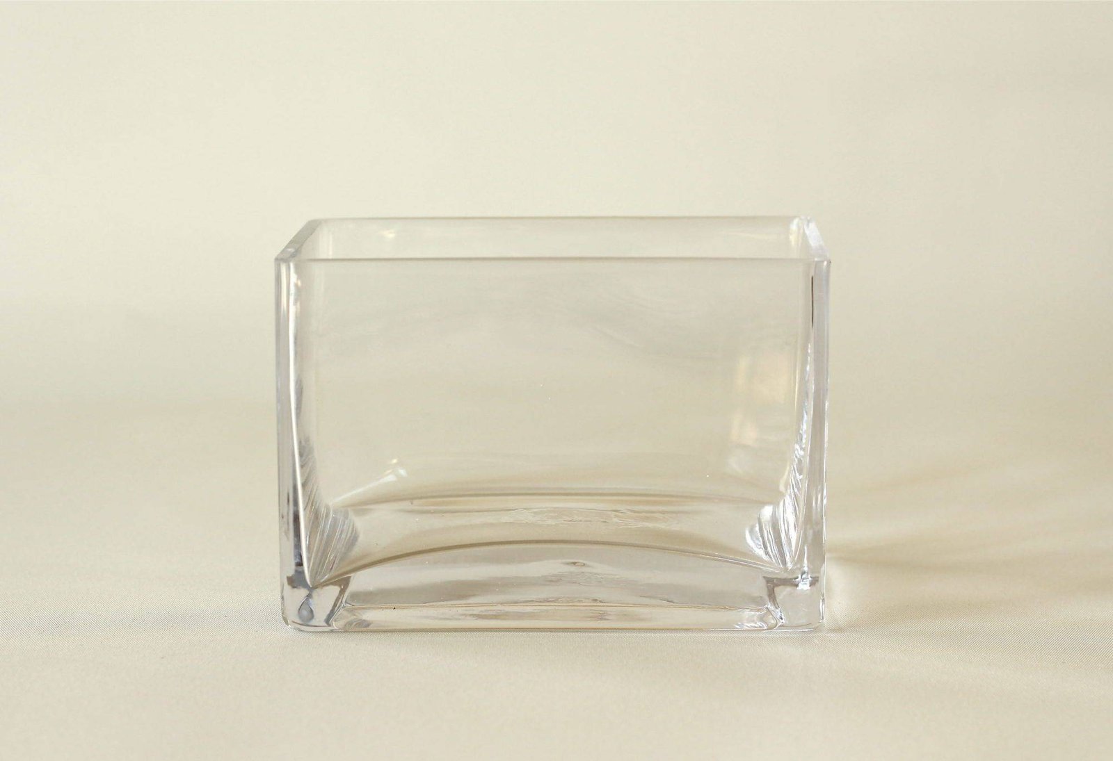 15cm Glass Rectangular Vases Small photo 3