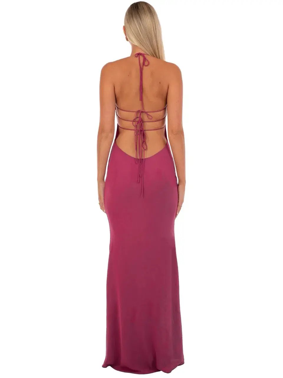 I Am Delilah Delilah Maxi Dress Wine Size 8 / S photo 3