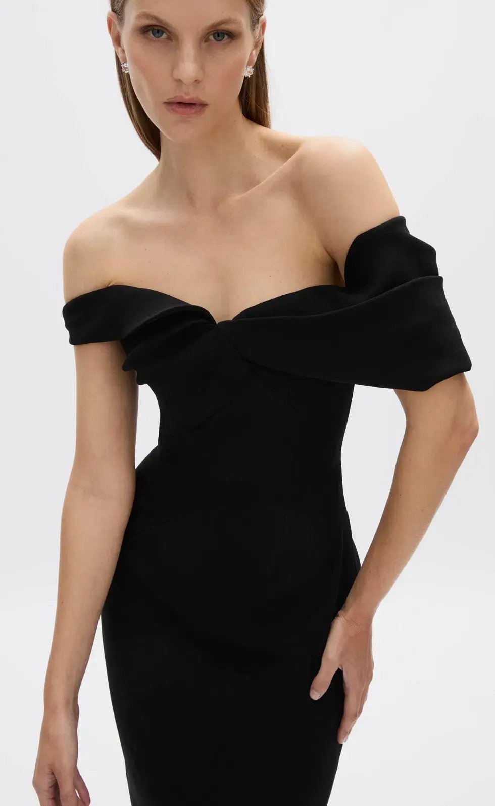 Rachael Gilbert Mattie Full Length Gown Black Size 8 photo 4