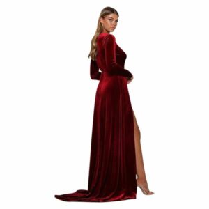 Elle Zeitoune Fontaine Gown - Wine photo 4