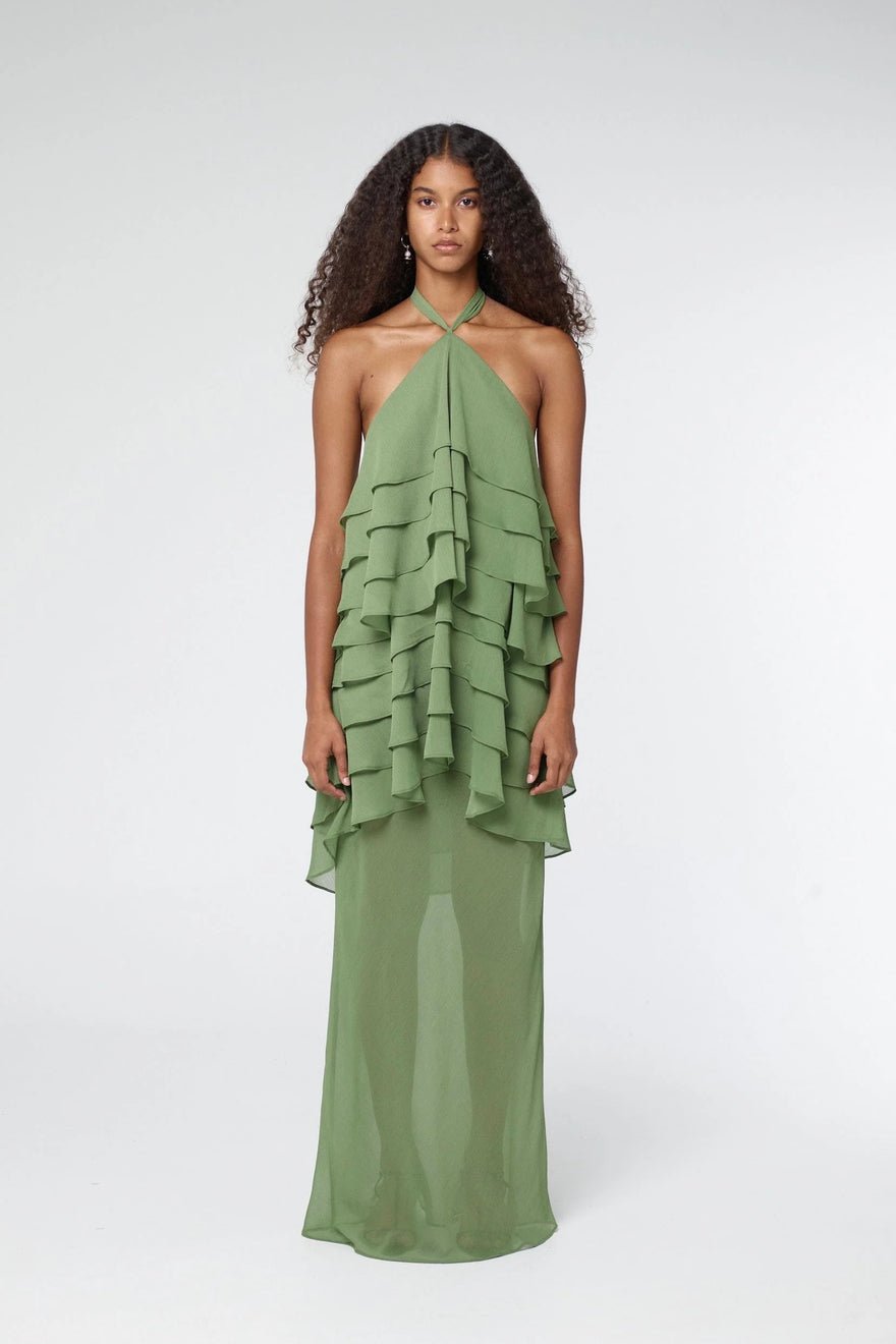Third Form Gaia Tiered Maxi Dress - Juniper photo 3