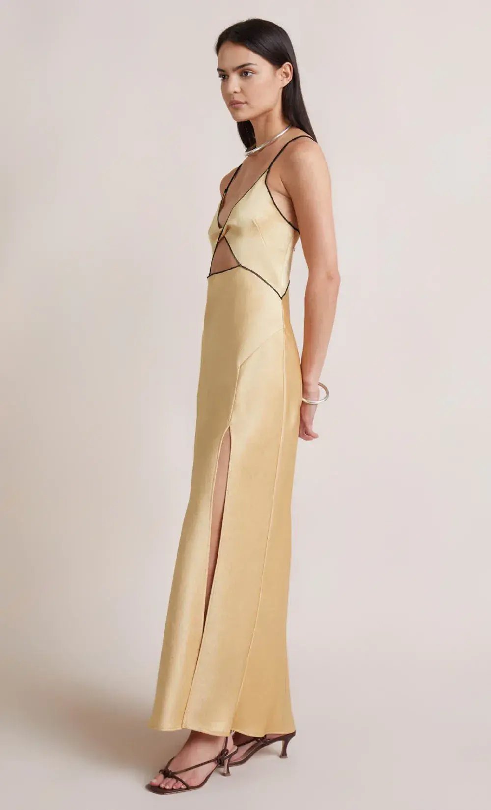 Bec & Bridge Hazel Maxi Dress Wheat / Yellow Size 6 photo 2