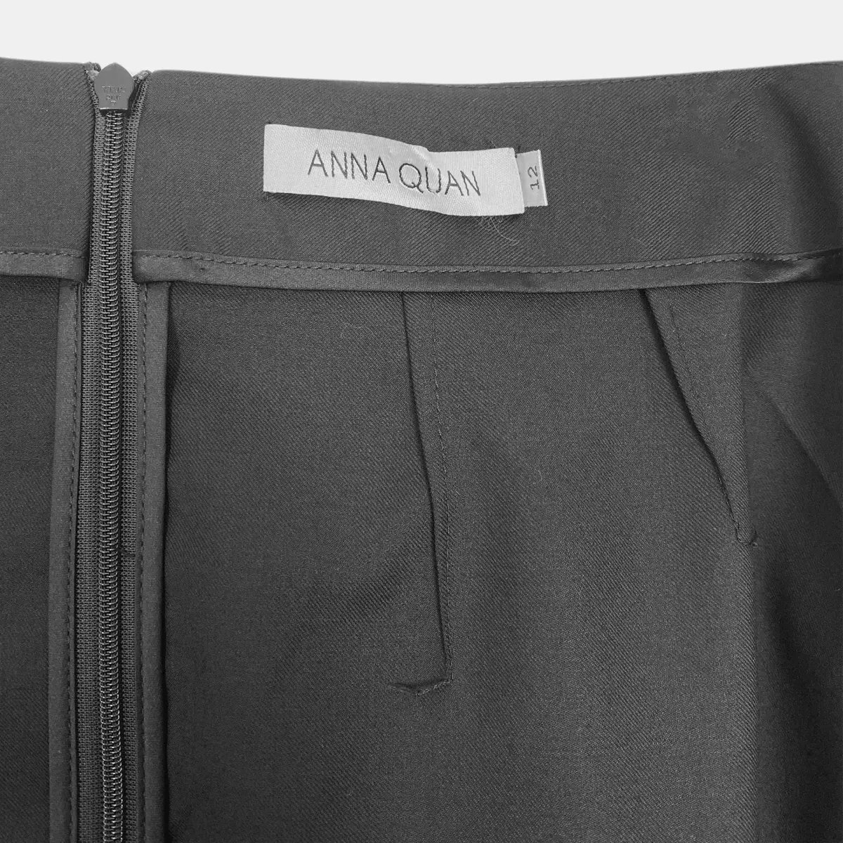 Anna Quan Emelia Ruched Mini Skirt Black Size 12 photo 10
