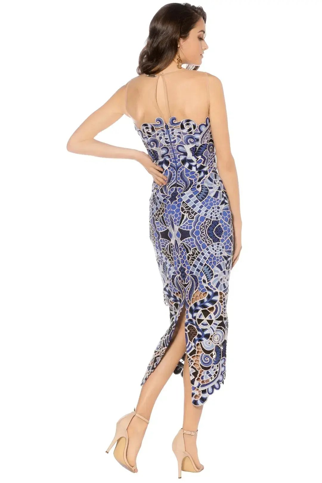 Thurley Blues Festival Dress Blue Size 10 photo 3