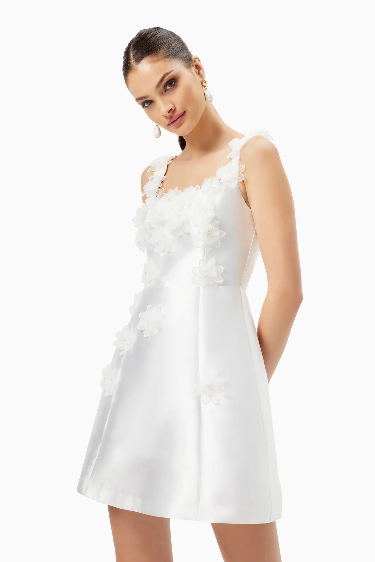 ELLIATT ELDER DRESS - WHITE photo 2