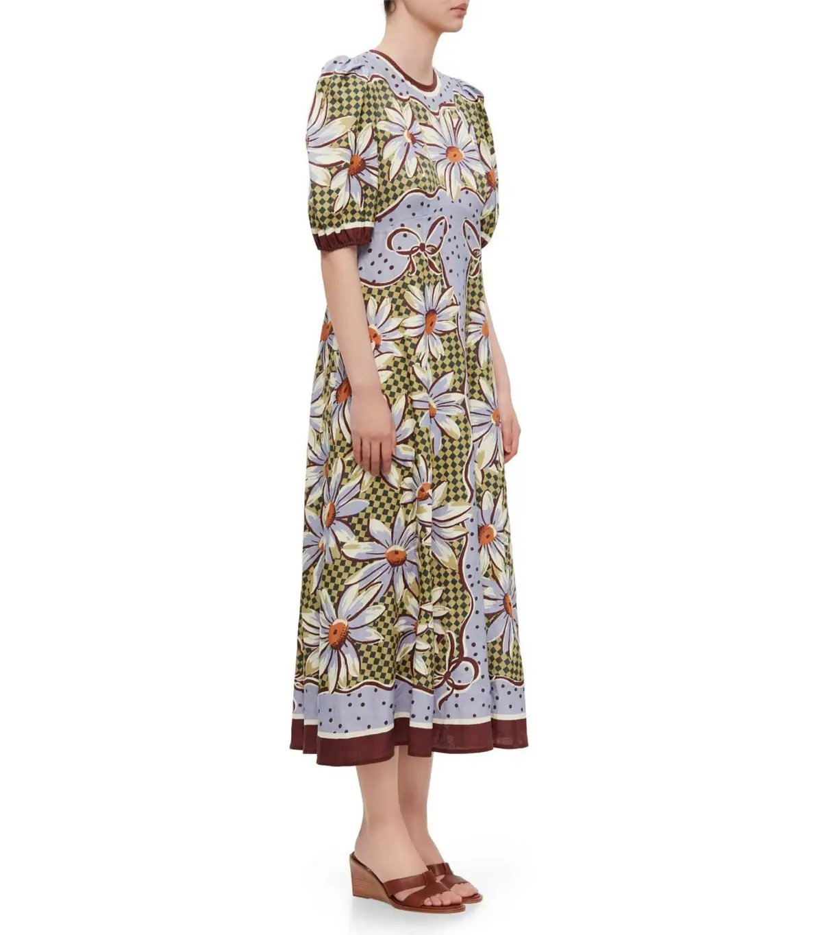 Alemais Daisy Linen Midi Dress Multi Size AU 12 photo 3
