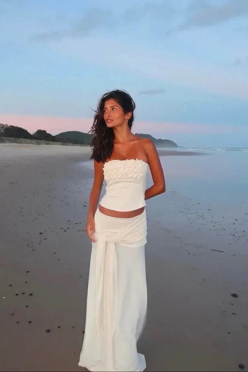 Ance Gria Jude Set Top and Skirt in Ivory Size S / AU 8 photo 7
