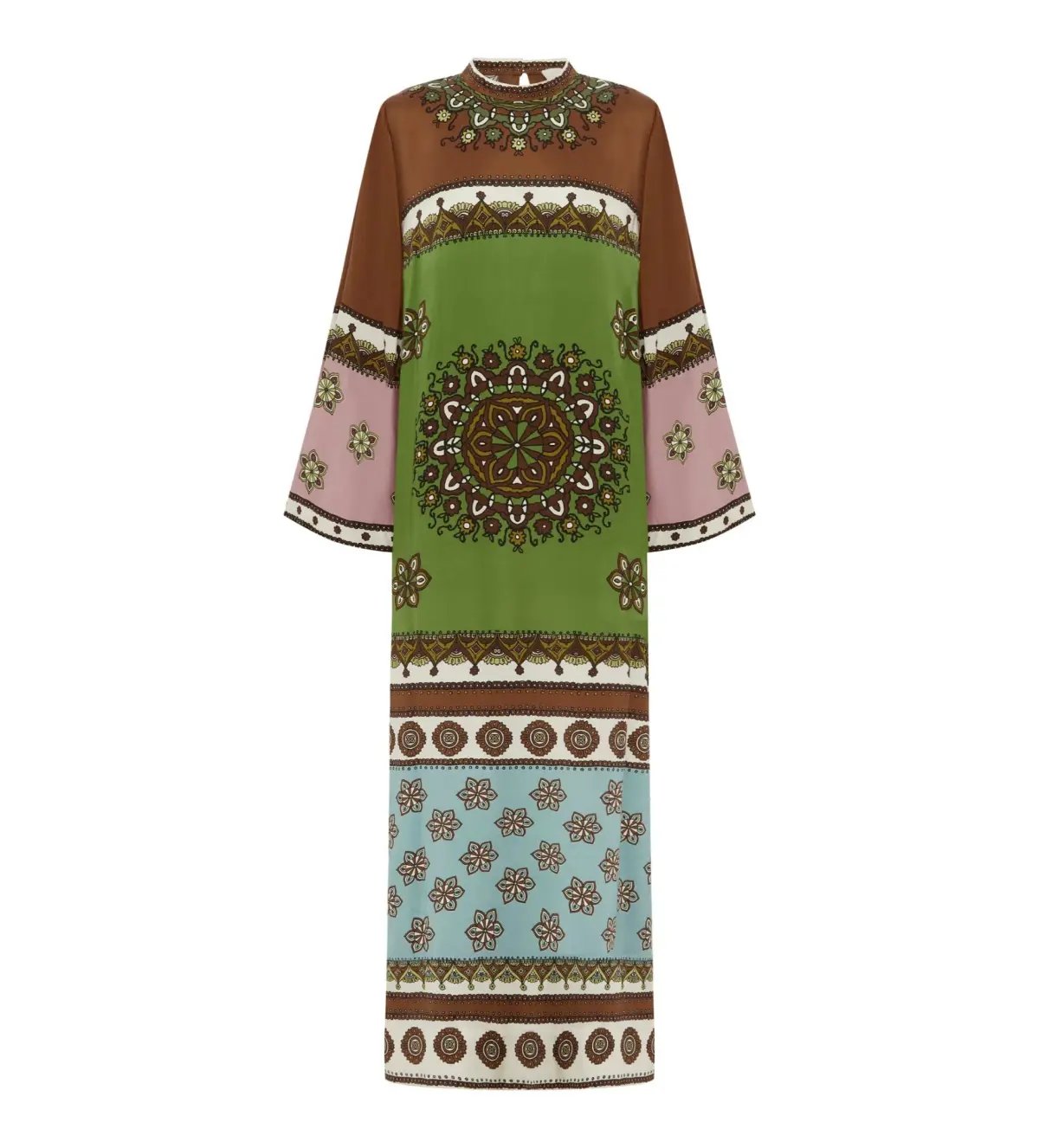 Alémais	Contina Silk Midi Dress Multi Size 16 photo 2