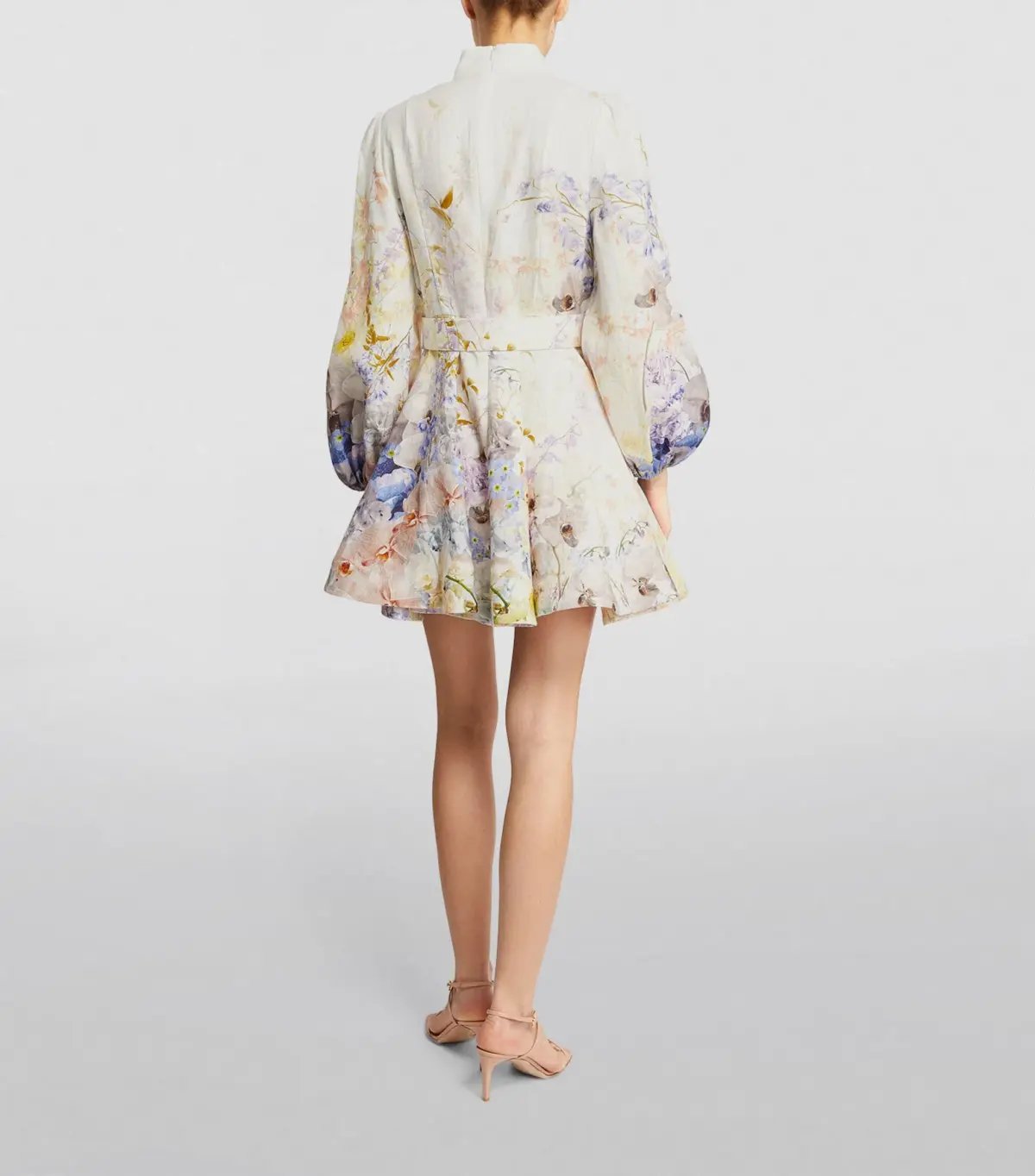 Zimmermann Rhythmic Buttoned Mini Dress Citrus Garden AU12 (22:03) photo 2