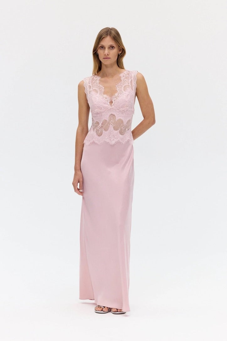 Third Form Visions Lace Floor Length Dress - Rose photo 2