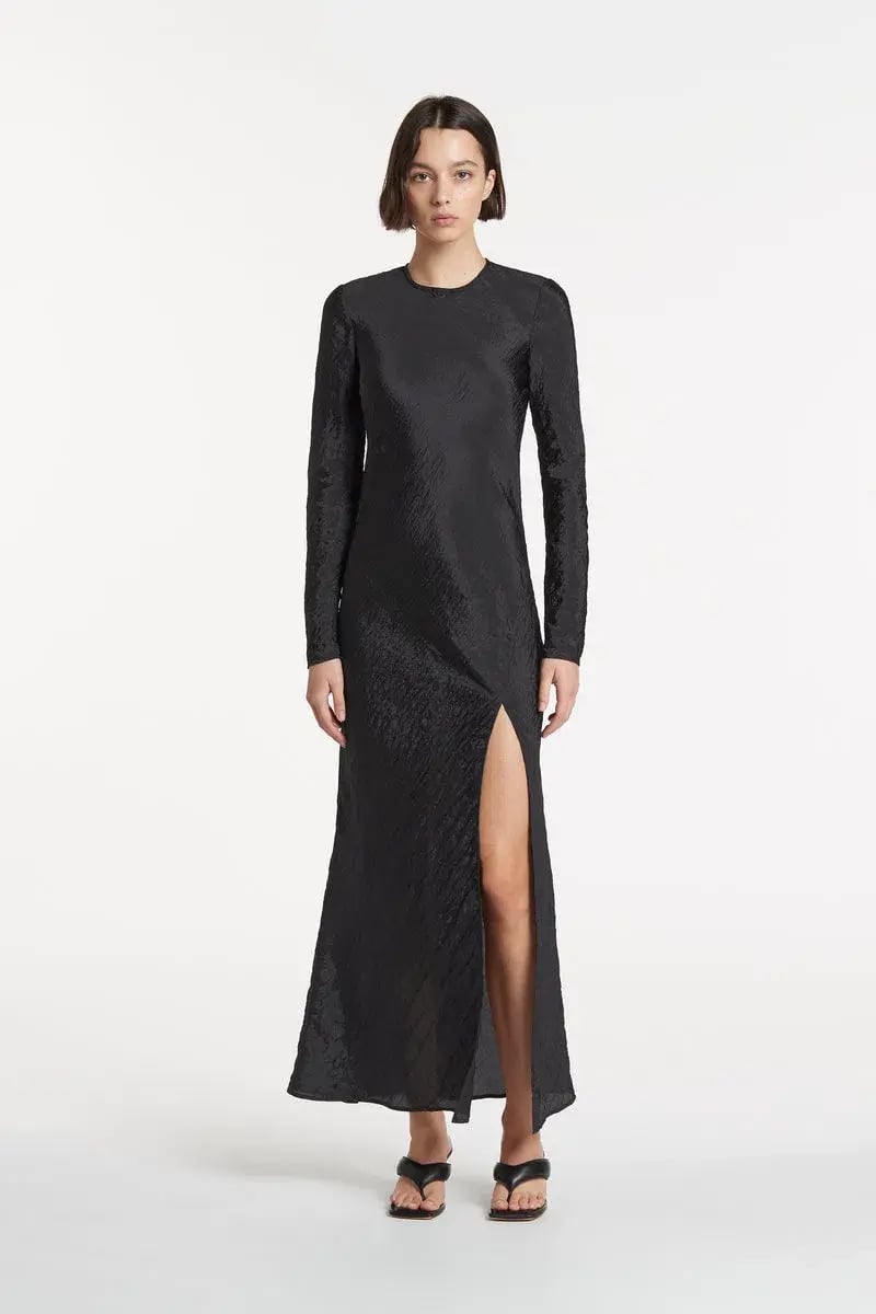 Sir The Label Suri Long Sleeve Dress Black Size 10 photo 2