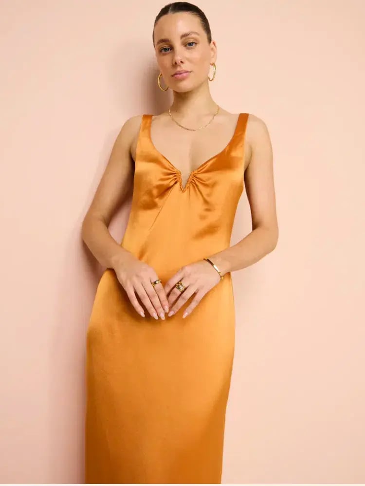 Anna Quan Liliana midi dress in kumquat size AU12 photo 2