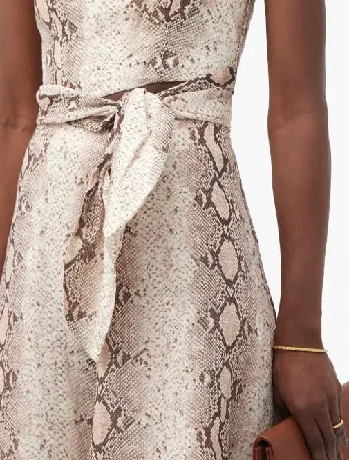 Zimmermann Bellitude Python Cut Out Dress Print Size 1 / 10 photo 4