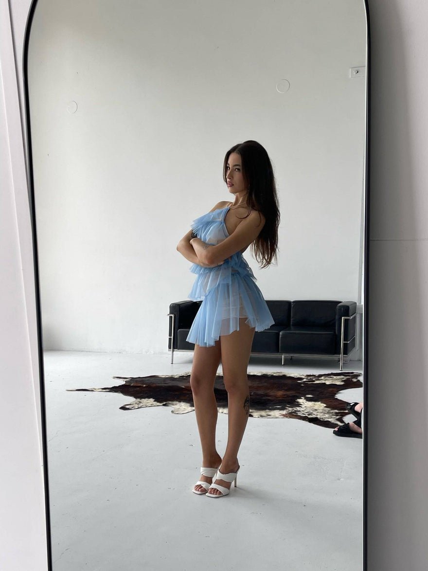 The Bar Lou Dress in Azure photo 4