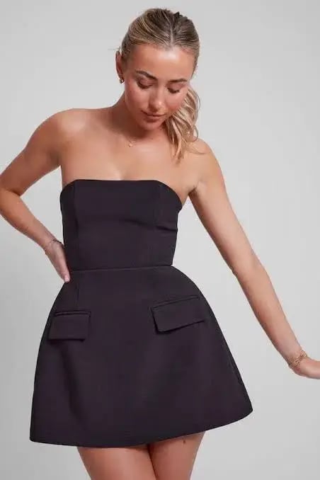 Odd Muse The Ultimate Muse Strapless Dress Black Size 6 photo 5