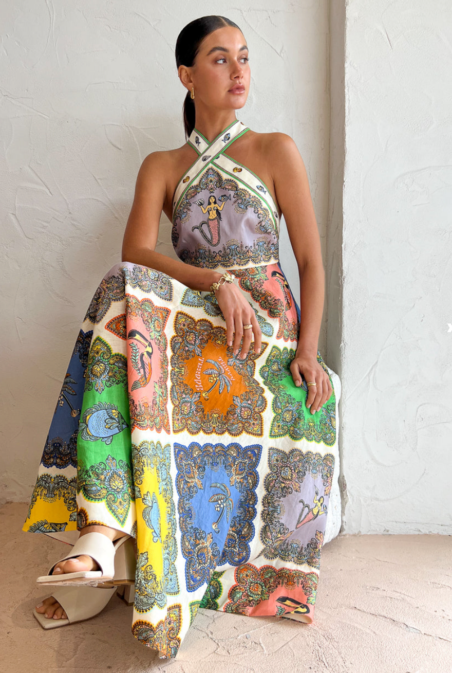 Alemais Trippy Troppo Halter Dress photo 4