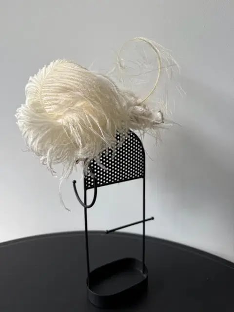 Morgan and Taylor Delicate Feather Fascinator Cream photo 4