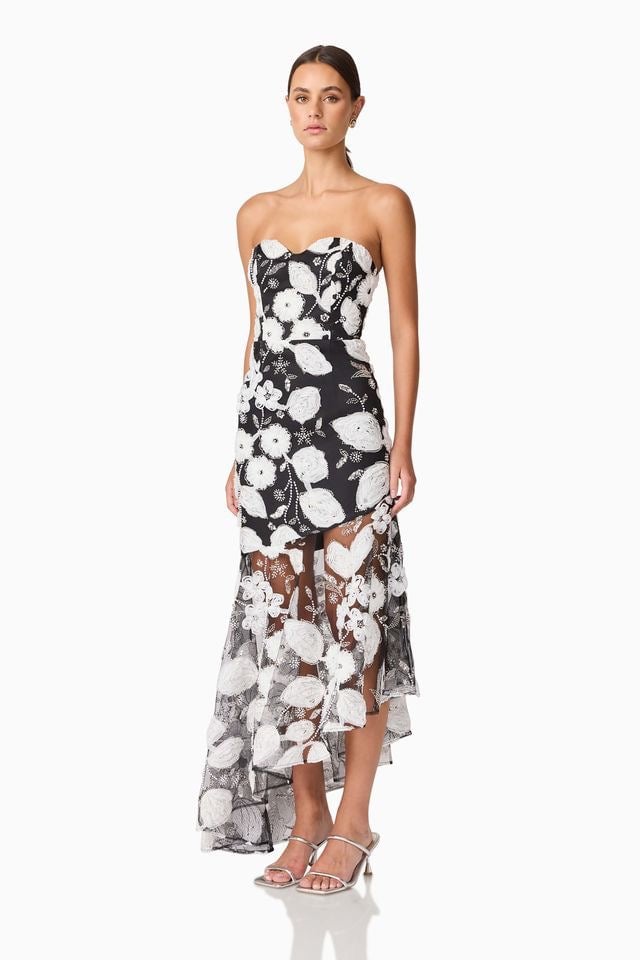 Elliatt Carol Gown - Black & White photo 2