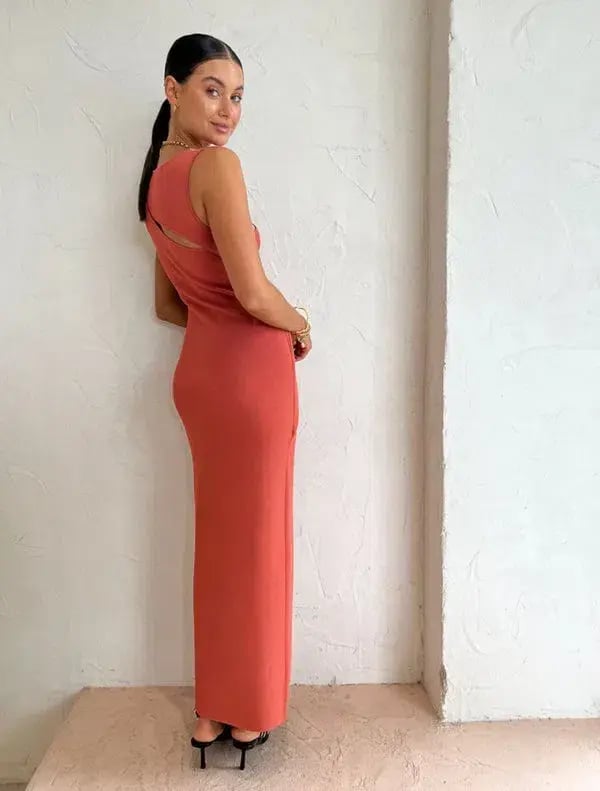 Sir the Label Nadja Cut Out Dress in Coral Size 0 / AU 6 photo 3
