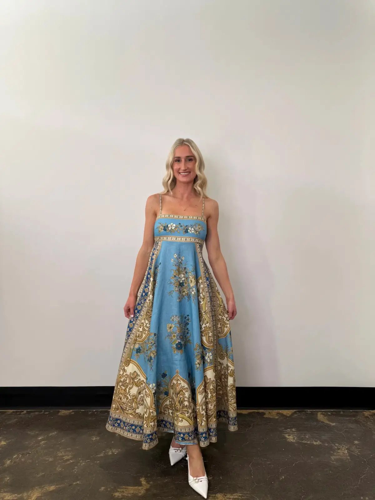 Alemais X La Sirena Exclusive Cassie Sundress Maxi Dress Print Size 10 photo 2