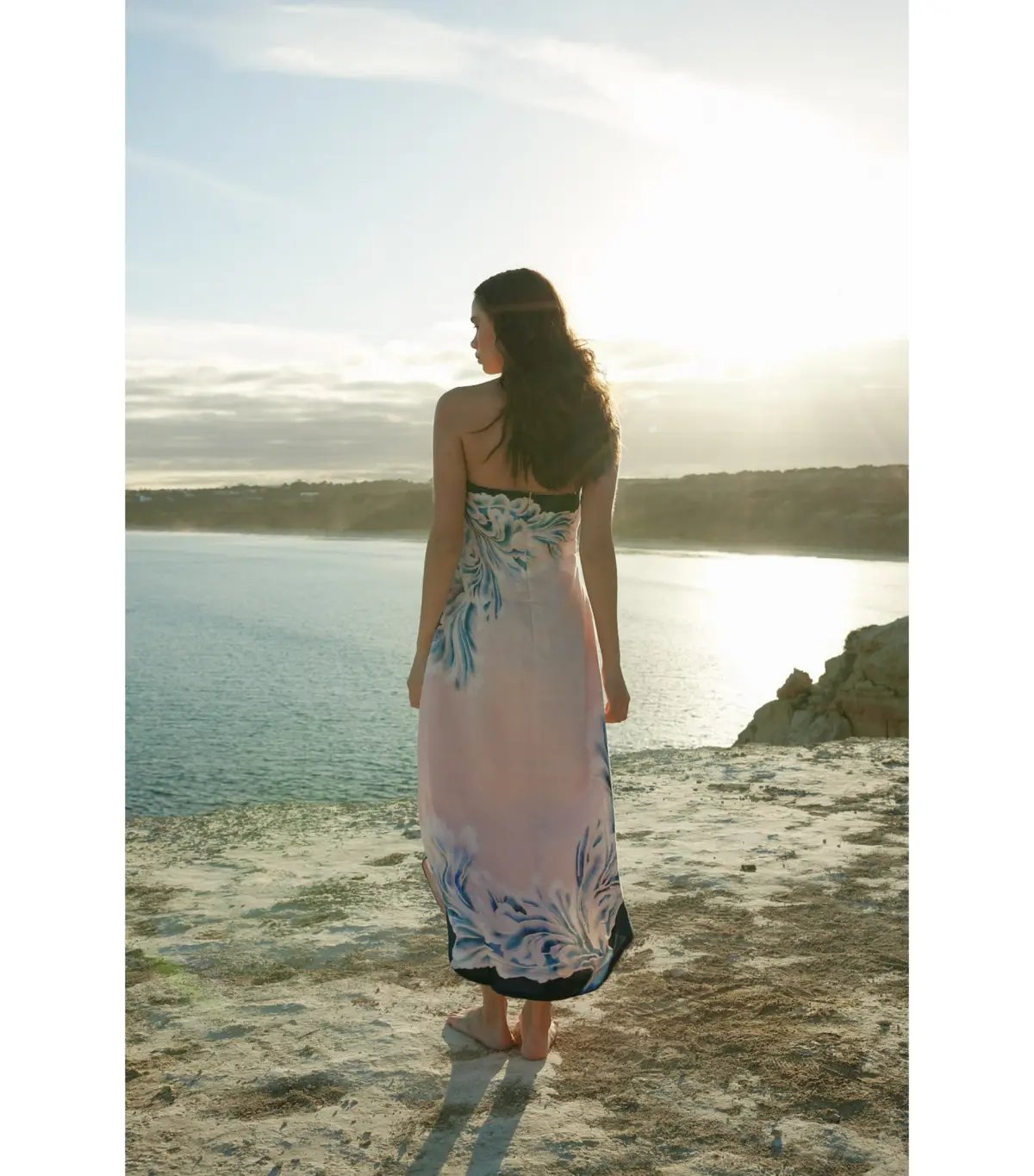 Aston Studio Maeve Dress in Seashell/Iceberg Size AU 10 photo 4
