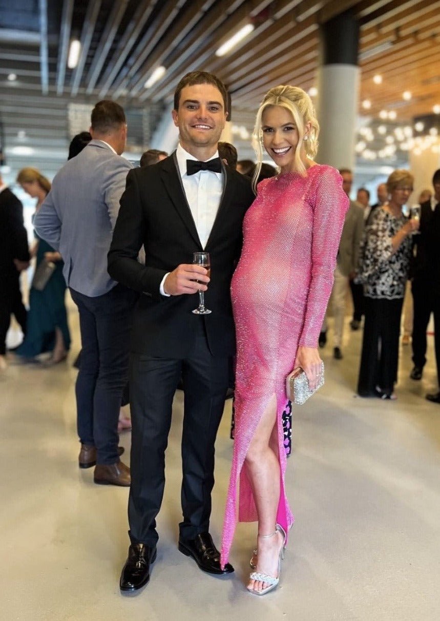 Santa Brands Diamond Maxi Dress, Pink photo 2