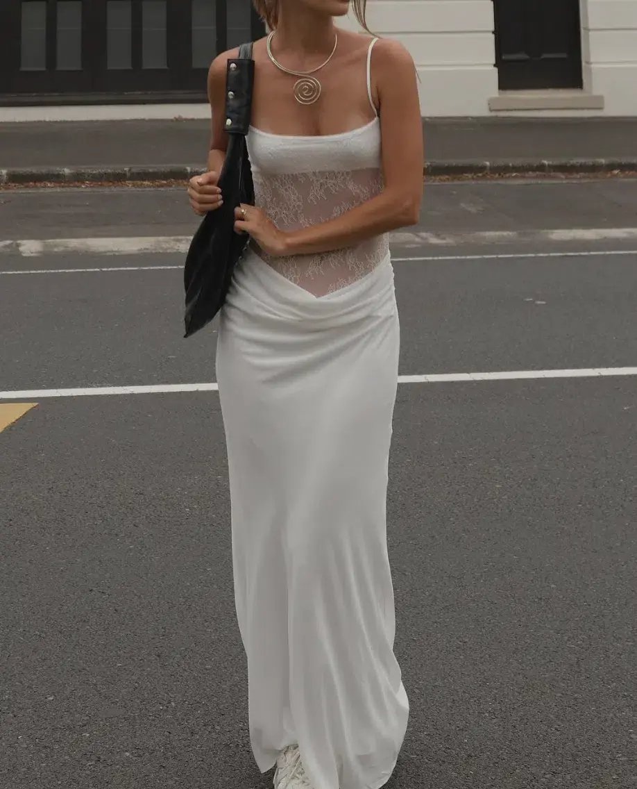 BENNI Gabriel Maxi Dress White Size S / AU 8 photo 4