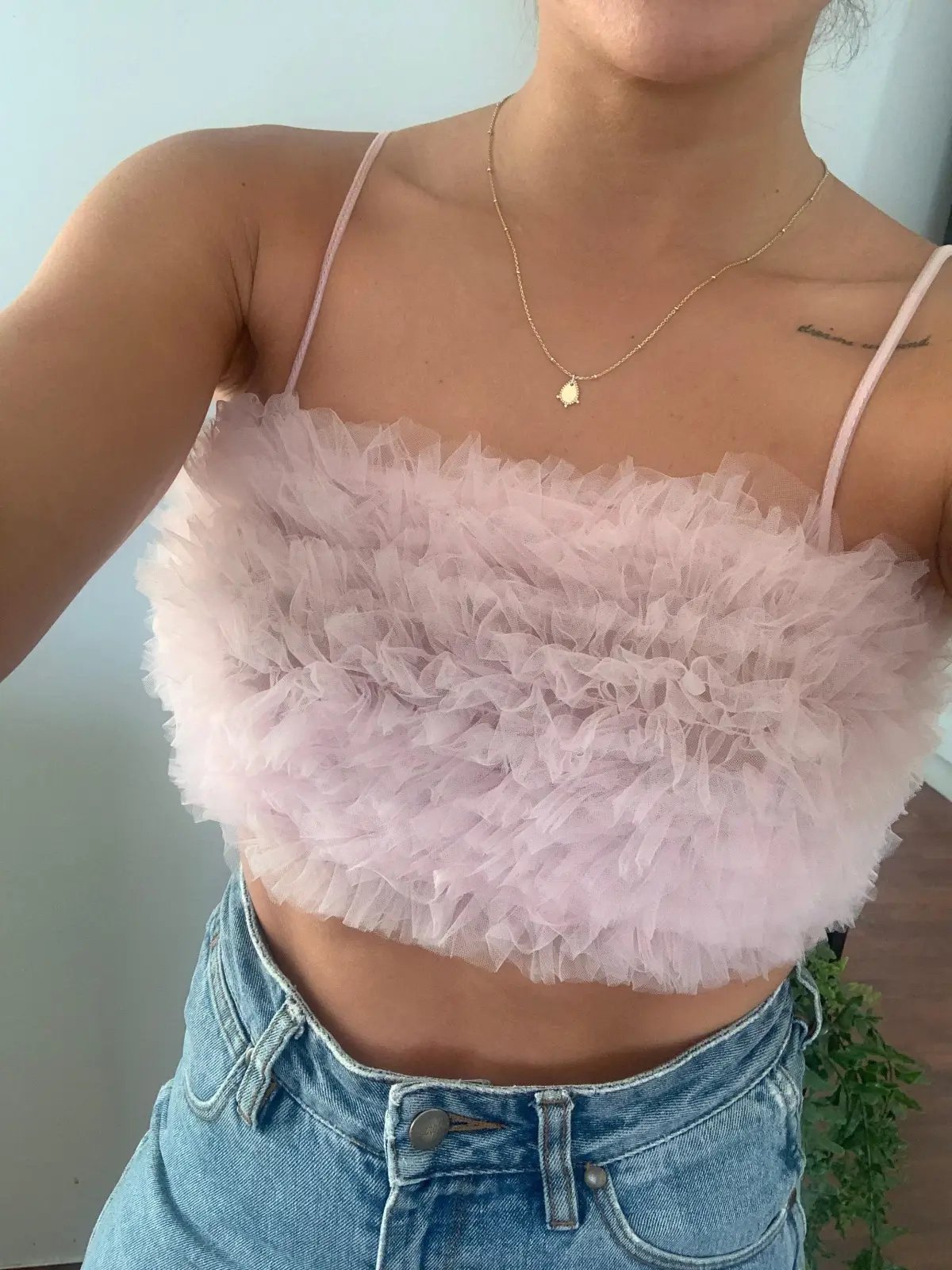 Dyspnea Riff Raff Crop Top Pink Size 6 photo 3