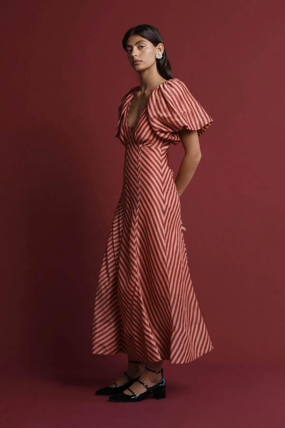 Lovaan Tess Dress Humbug Stripe Size 10 photo 3