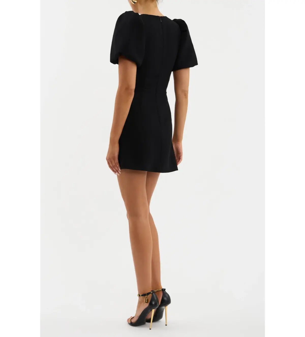 Rebecca Vallance Aubree Flower  Mini Dress Black Size 6 photo 2