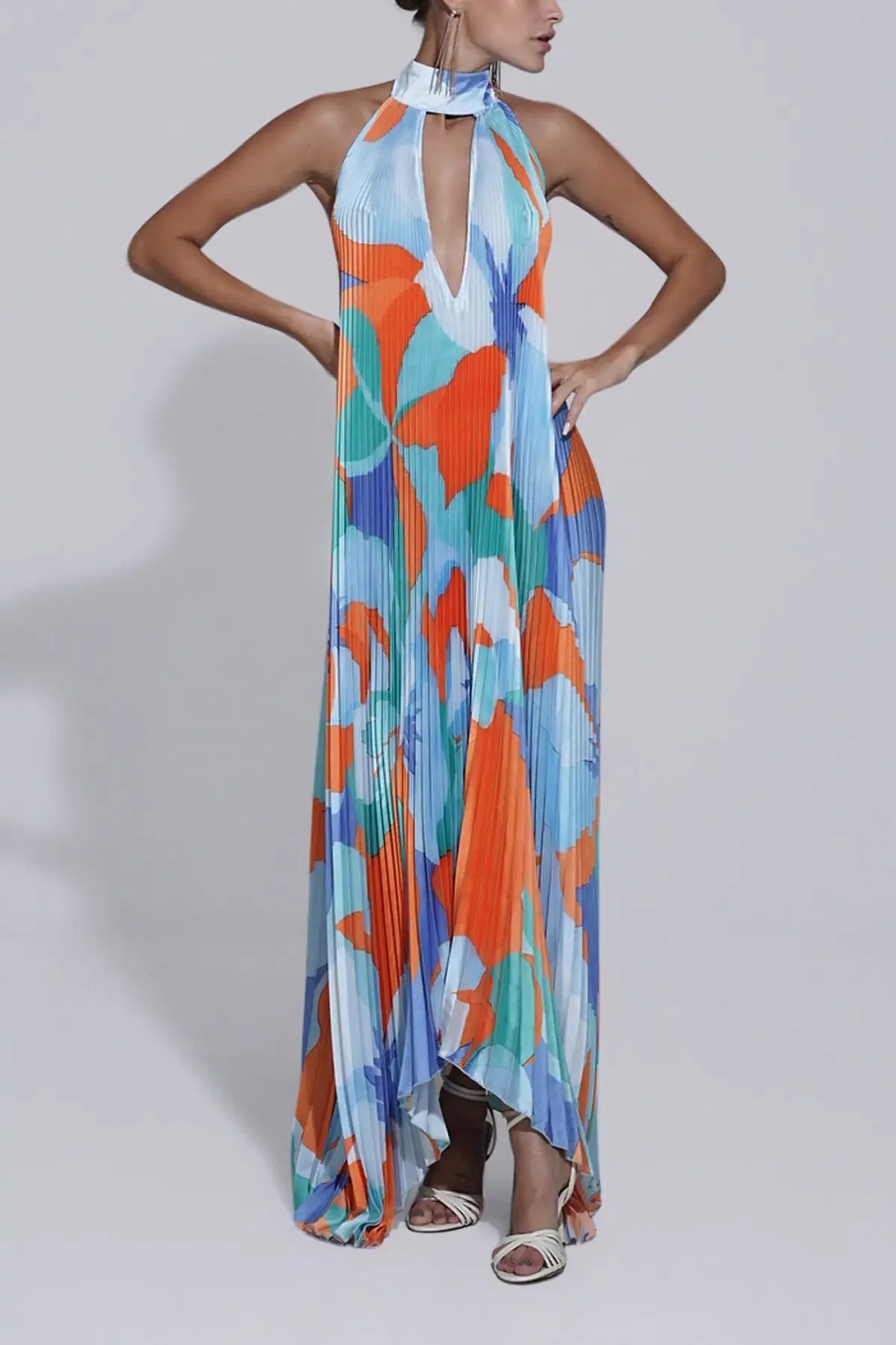 Lidee Opera Gown in Capri Orange Size 8 photo 3