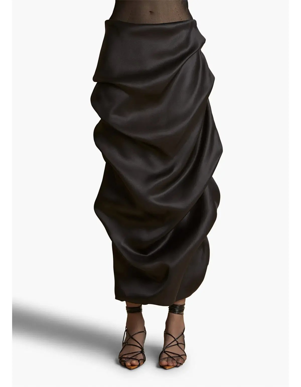 Khaite Olula Maxi Skirt in Black Size 6/XS photo 5