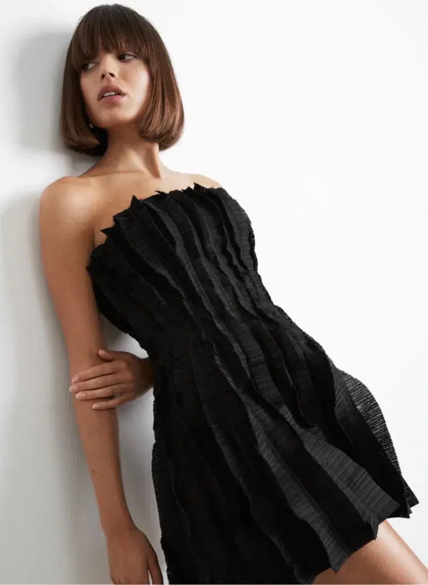 Aje Hybrid Sleeveless Mini Dress Black Size 10 photo 4