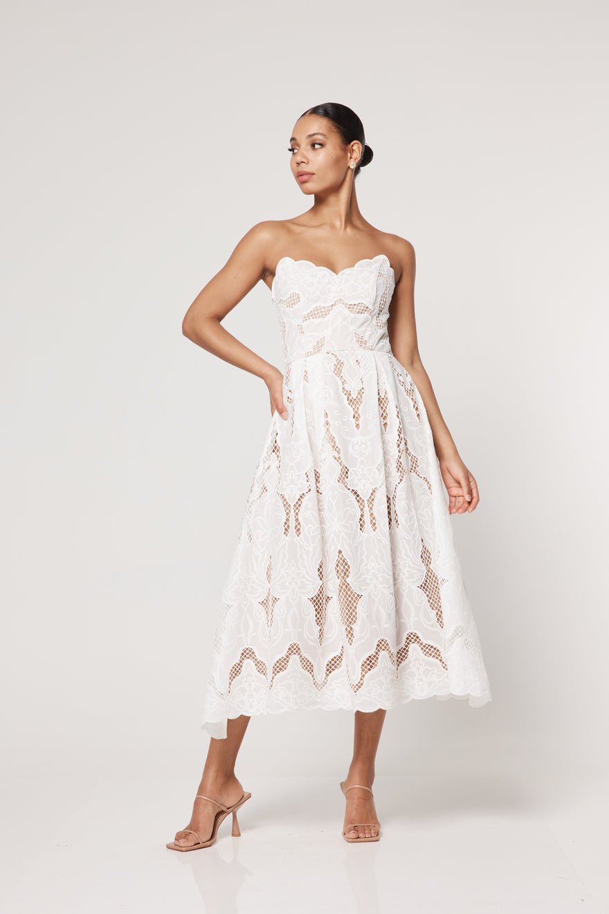 Elliatt Celebrant Dress - Ivory photo 3