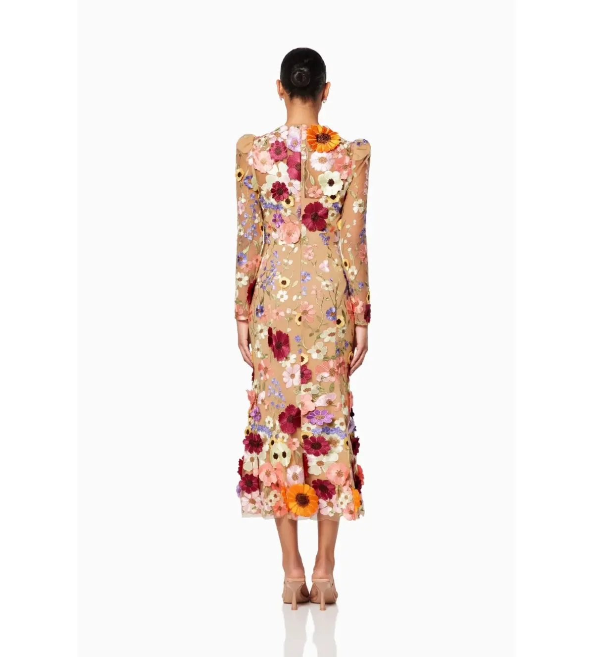 Elliott Shannon Floral Midi Dress | Size XL / AU 14 photo 3