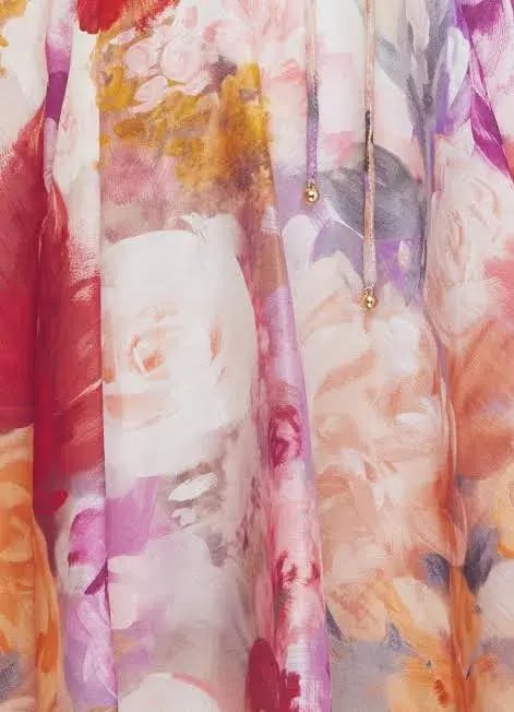 Leo Lin Jordyn Mini Dress Fleur Print Size 8 photo 5