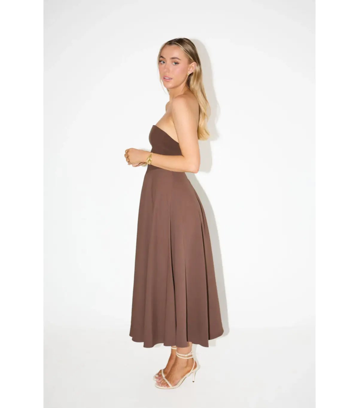 Odd Muse Ultimate Muse Strapless Dress Brown Size 14 photo 2