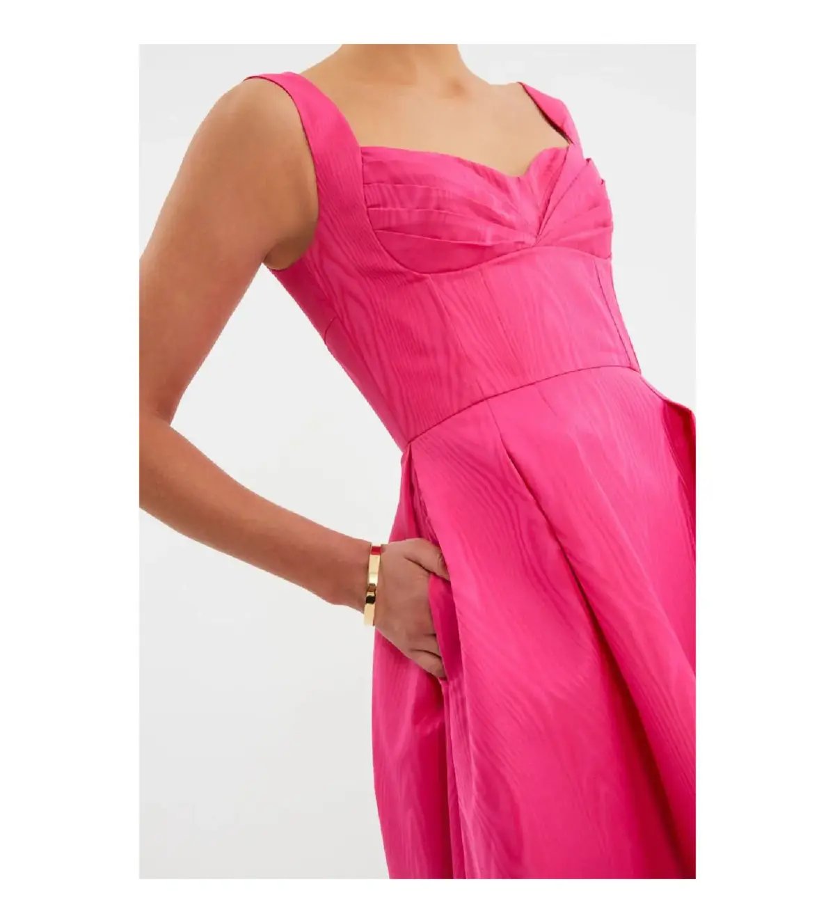 Rebecca Vallance Lyla Midi Dress Hot Pink Size 14 AU photo 5