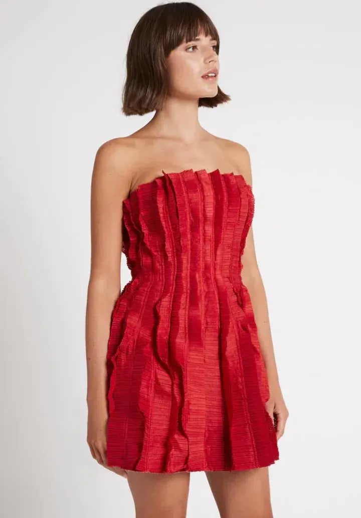Aje Hybrid Mini Dress Red Size photo 2