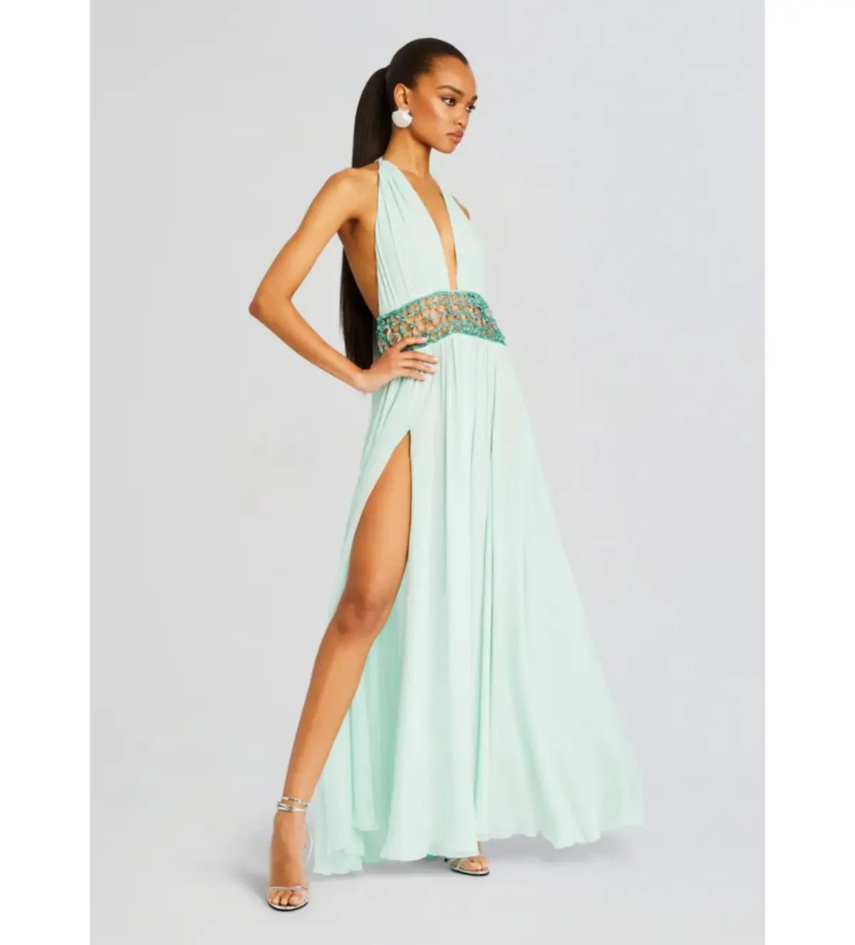 Retrofete Allete Embellished Dress Miami Mint Size AU 4 photo 3