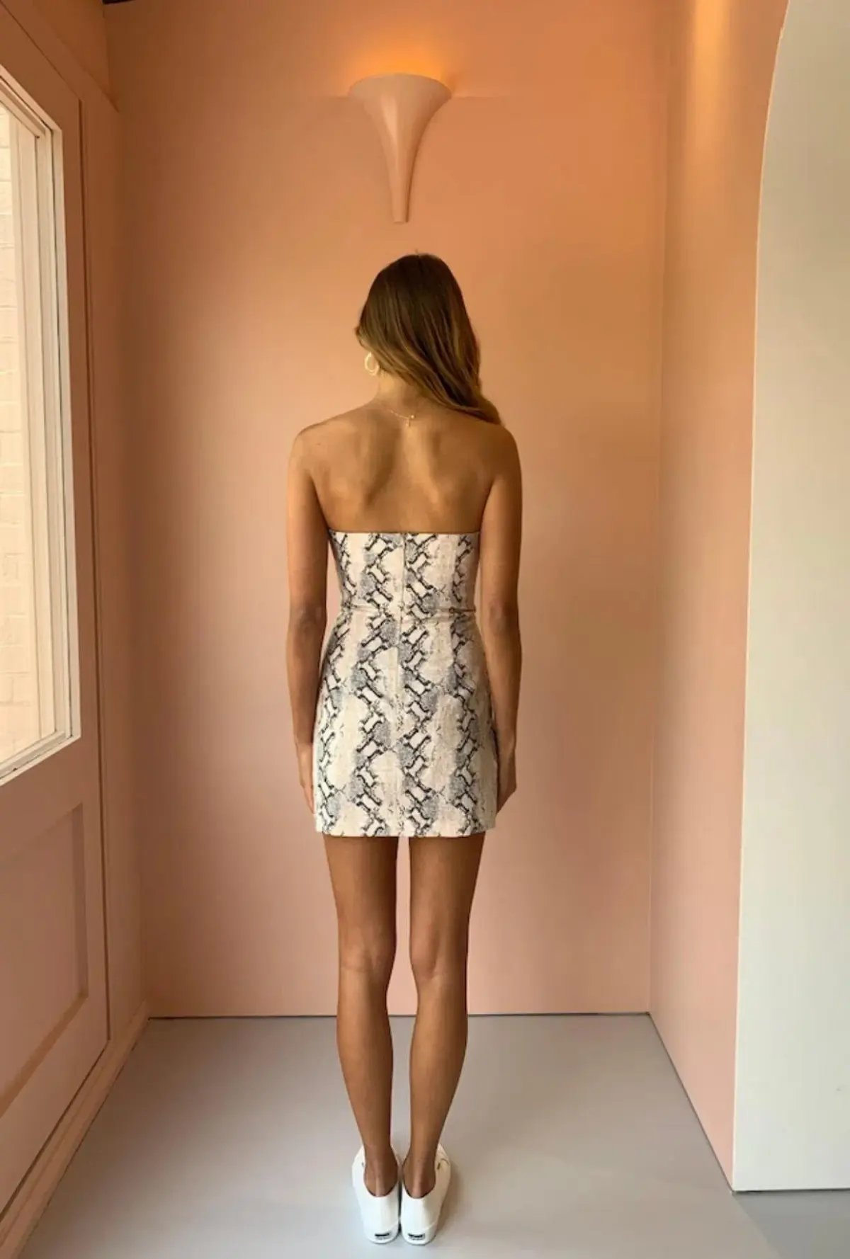 Bec & Bridge Snake Franco Mini Dress Print Size 10 photo 2