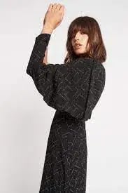 Sass & Bide Space Oddity One Shoulder Dress Black Size 8 photo 2