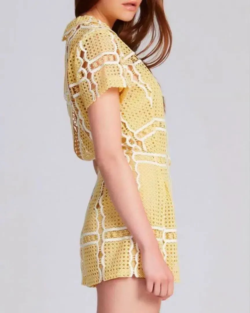 Alice McCall Love Sublime Playsuit Buttercup Yellow Size XS / AU 6 photo 4