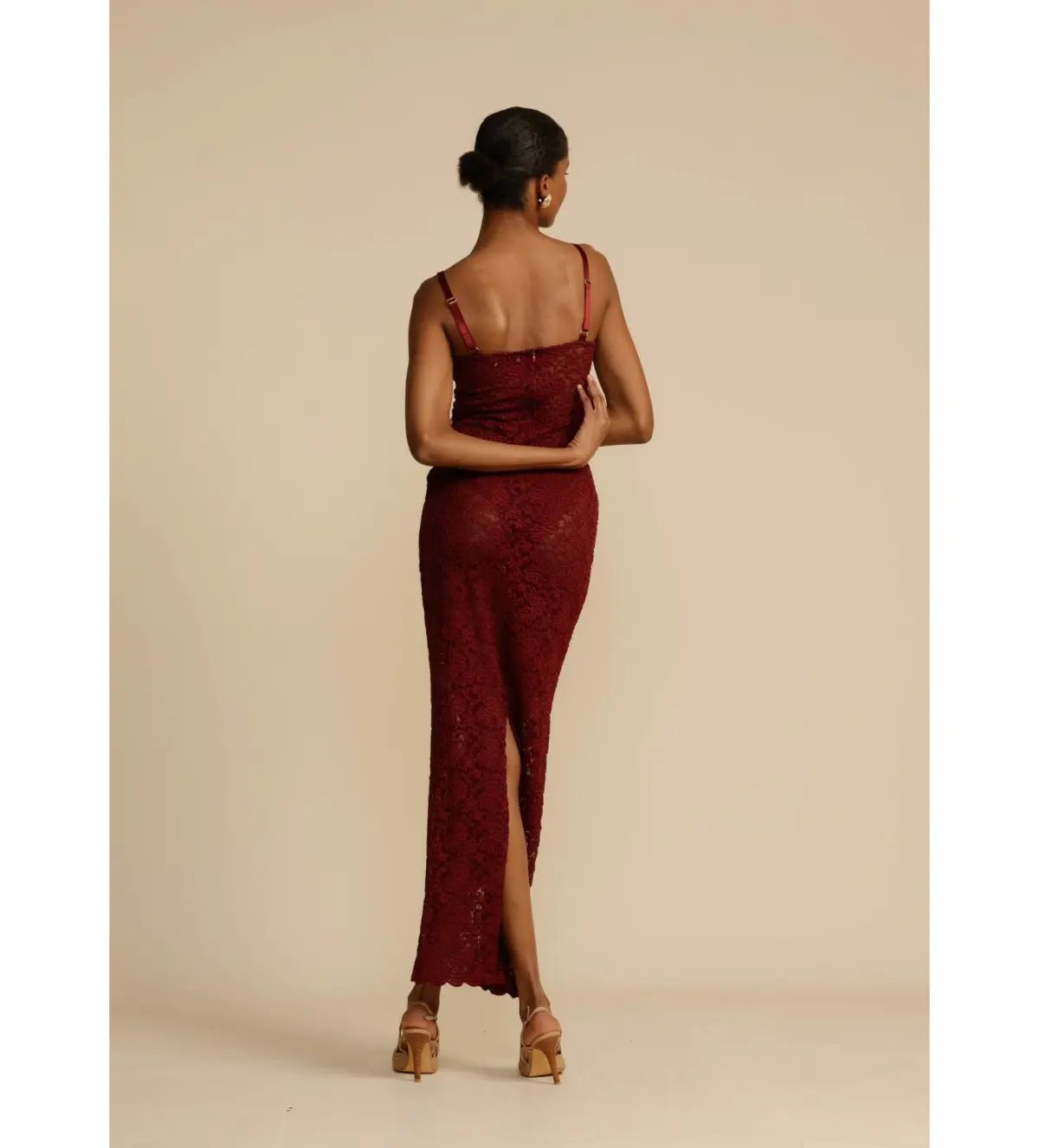 Arcina Ori Margot Dress Wine Size 8 photo 3