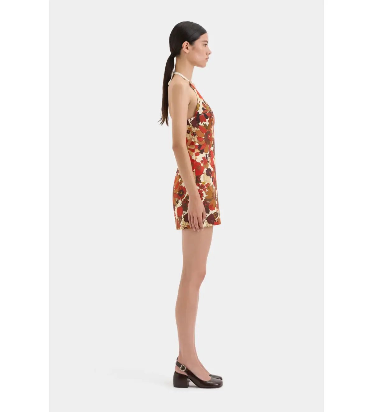 Sir The Label Castella Mini Dress Red Floral Rosso Size 1/AU 8 photo 3