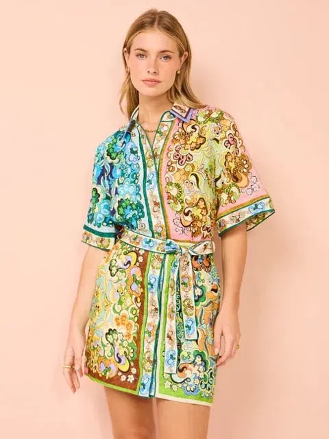 Alemais - Dreamer Mini Dress Multi - Size 12 photo 2