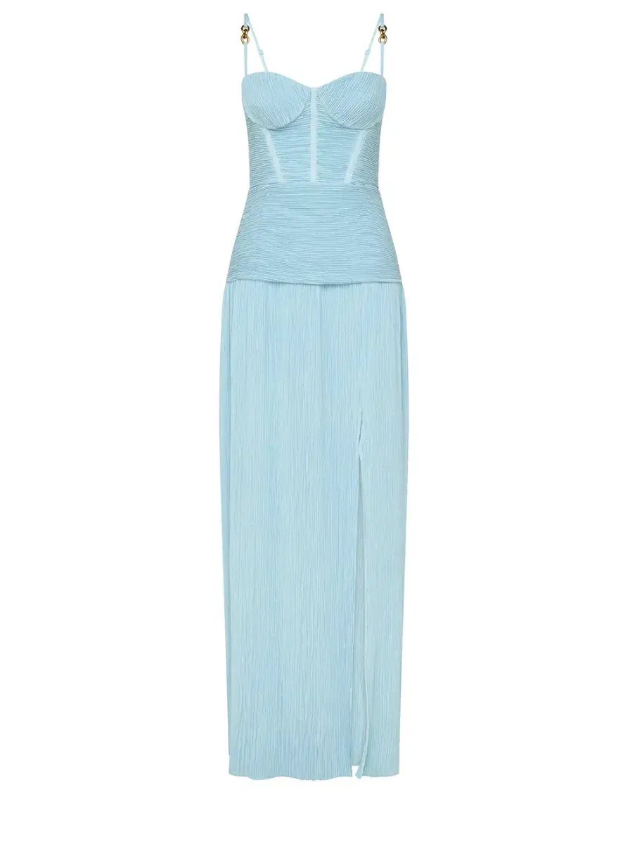 Manning Cartell Double Time Pleat Dress Acqua Spritz Size 8 photo 6